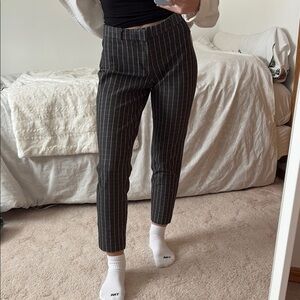 Black Pinstripe Pants